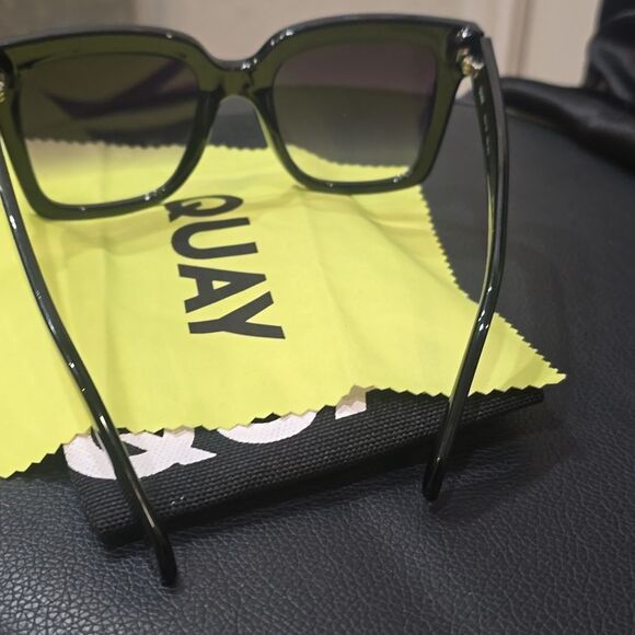 Quay Australia Icy 52MM Oversized Square Sunglasses- Black Fade main image 4